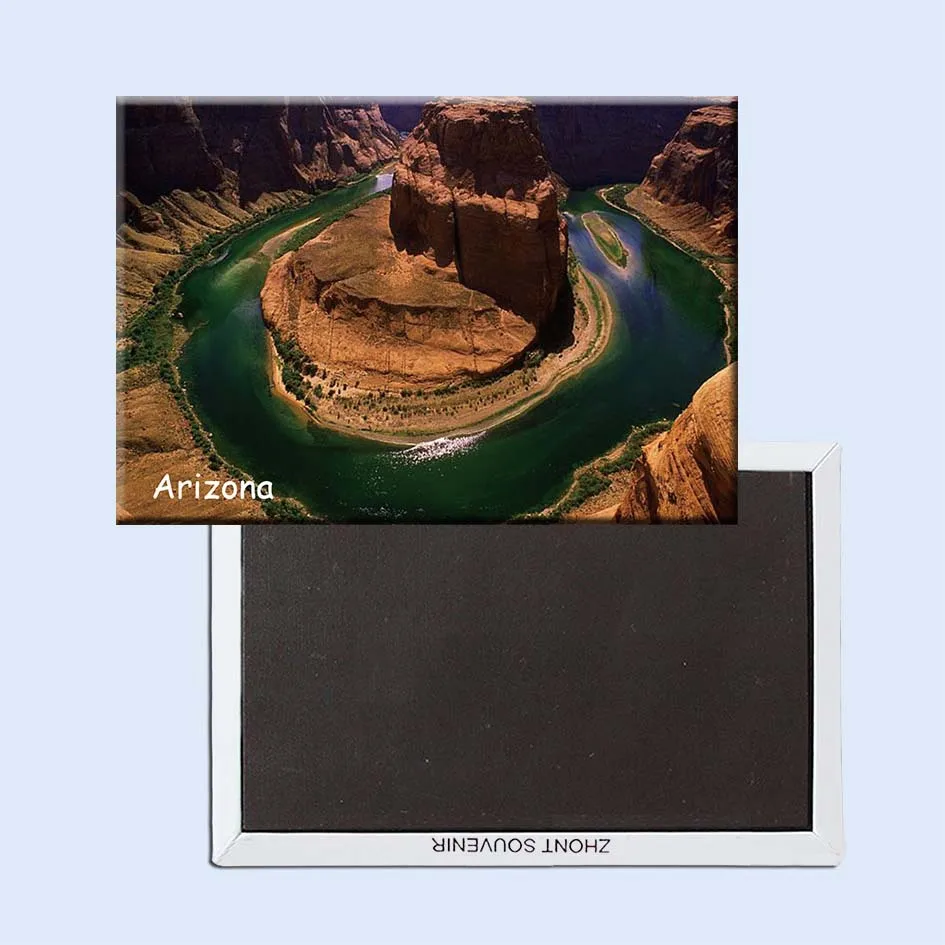 

Arizona,Horseshoe Bend Souvenirs of Worldwide Landscape Store Tool Box Refrigerator Magnets 21043