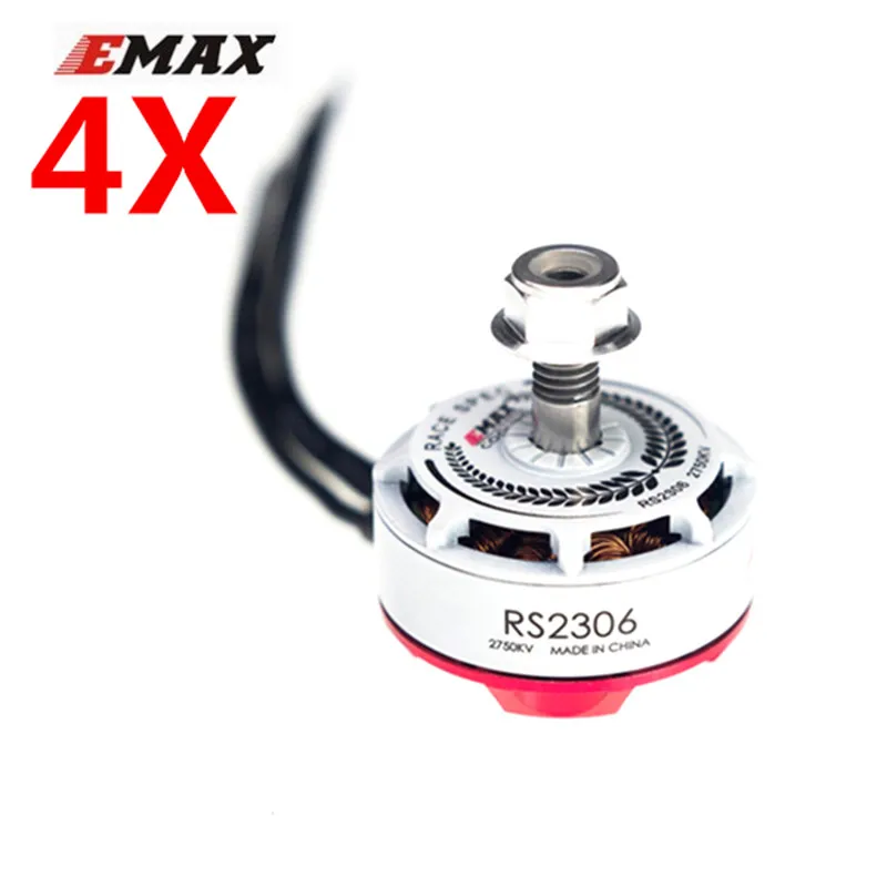 4 шт. Emax RS2306 белый выпуск 2750KV 3-4S гоночный мотор для FPV гоночная модель Квадрокоптер