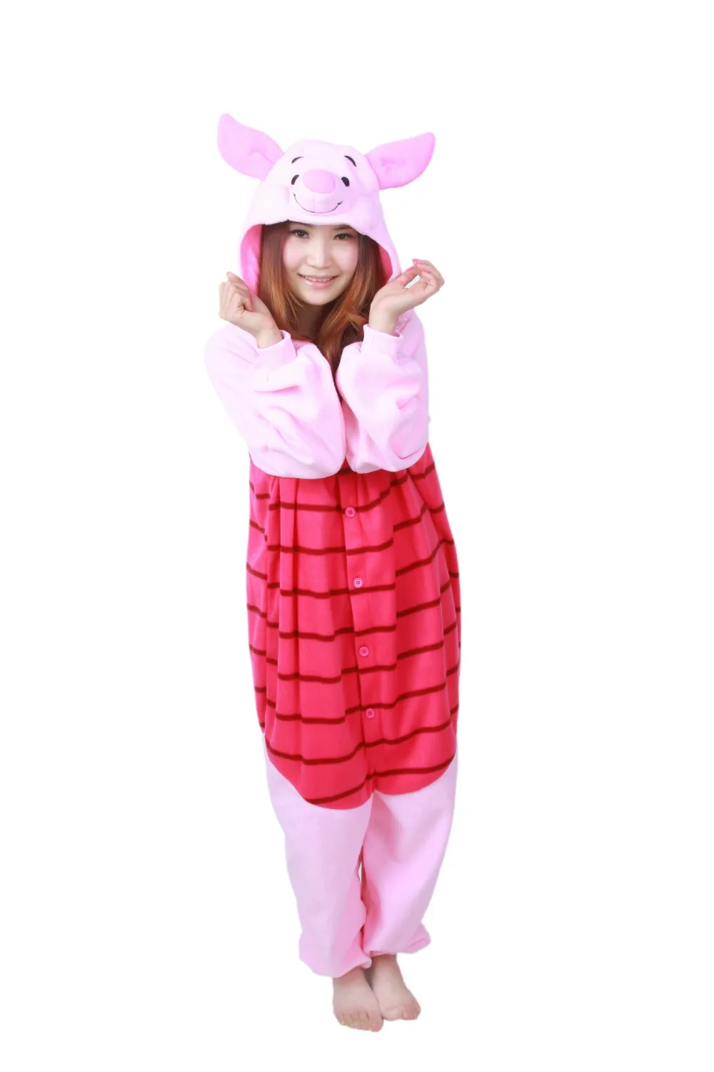 Animal Adult Piglet Pig Onesies Pajama Cartoon Sete Pyjama Jumpsuit