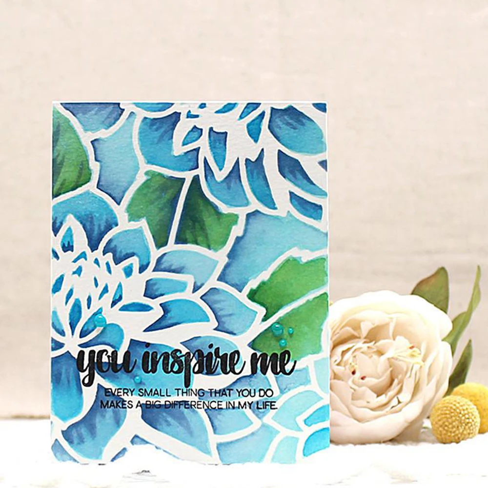 

1PC Flower Stencil for DIY Scrapbooking Photo Album Decorative Embossing Paper Cards Making Craft Plastic Template Drawing Sheet