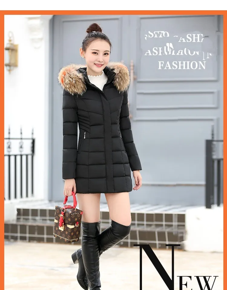 Women Winter Parkas Hooded Long Cotton Padded Jackets Big Fake Fur Collars Women Coat Winter Loose Outwear Jacket And Coat CH767 (14)