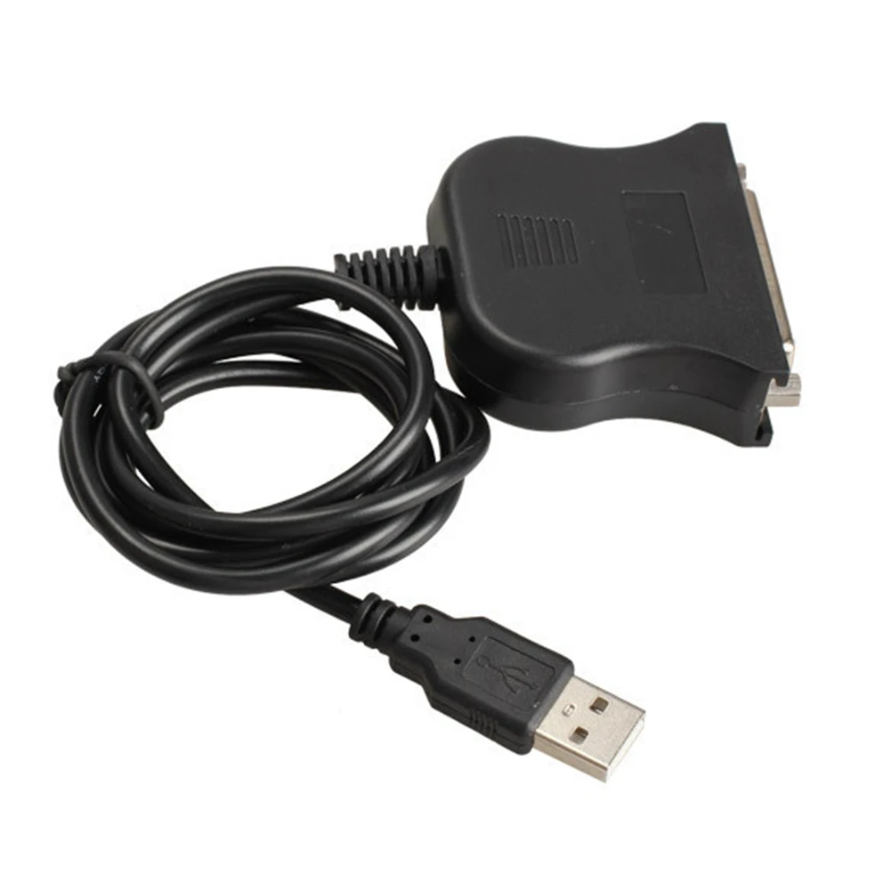 

85cm USB 1.1 to DB25 Female Port Print Converter Cable LPT Bi-directional Parallel interface Communication Black