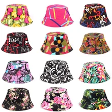 Унисекс дышащая Дорожная Спортивная Солнцезащитная шляпа с цветочным принтом Панама в пляжном стиле