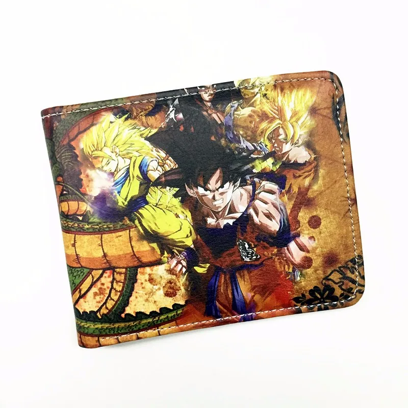 Классический Аниме Dragon Ball Z кошелек молодых мужчин и женщин Короткие Кошельки для студентов японский мультфильм комикс кошелек доллар