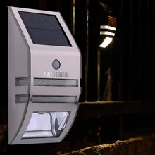 Водонепроницаемый светодиодный 120LM ПИР солнечной движения Сенсор лампа для сада, двора, улицы стеновой путь балконное крыльцо освещение изгороди