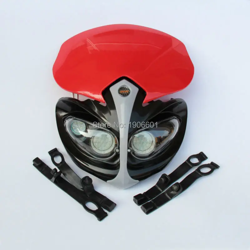 Buy Red dirt bike Motorcycle Universal Vision LED