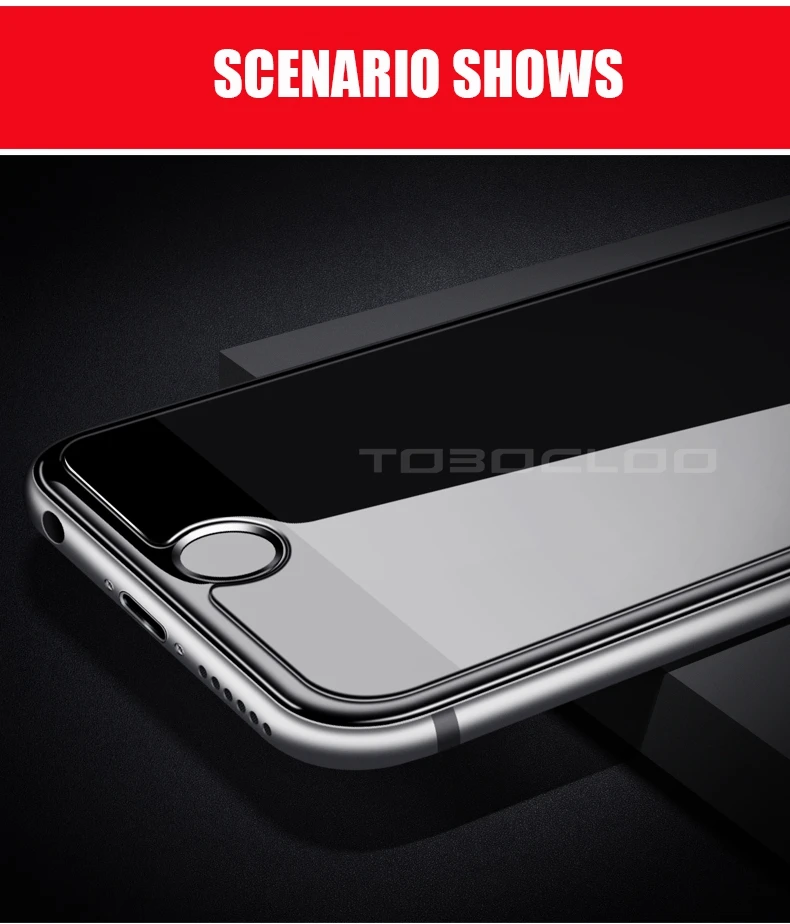 10 шт./партия 10 шт закаленное стекло для iPhone 4 4S 5 5S SE 5C 6 6s 7 7 8 Plus X защитная пленка