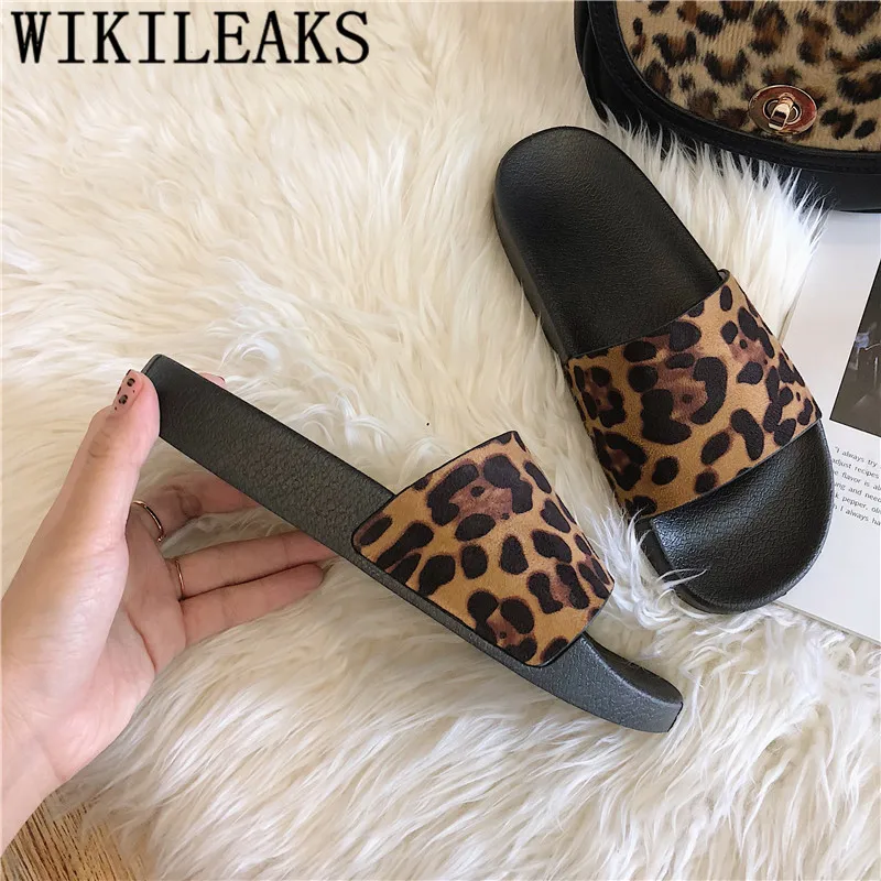 

Summer Slippers Fashion Slides Women Sandals Luxury Brand Leopard Women Shoes Beach Shoes Woman Terlik Zapatillas Sandalias Muje