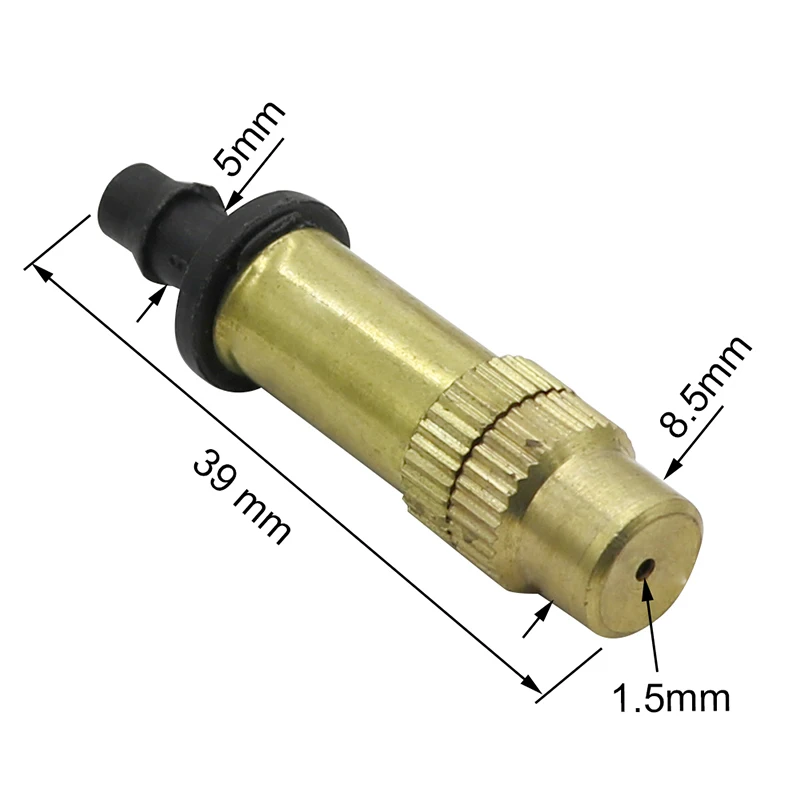1/" медный распылитель для сельского хозяйства, для теплицы, полива сада, спринклер, распылитель для орошения тумана, латунные насадки для водяного тумана, 10 шт