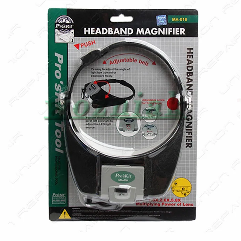 £18.67 Head Mounted Glasses Magnifying Glass With Led Lamp To Read Watch