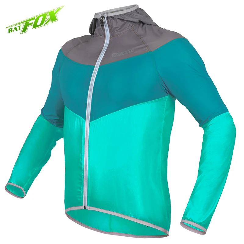 

BATFOX Cycling jersey Men Women Outdoor sports waterproof cycling jacket Bike Long Sleeve sun-protective clothing bicycle jacket