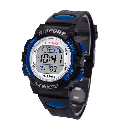 Женские квадратные наручные часы с цифровым дисплеем, повседневные водонепроницаемые спортивные наручные часы