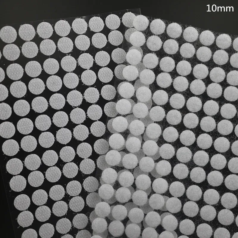 270 пар 10 мм Цветная Клейкая крепежная лента в горошек липучка и петля Волшебная Наклейка круглая прочная Самоклеящаяся Двойная блокирующая волшебная лента