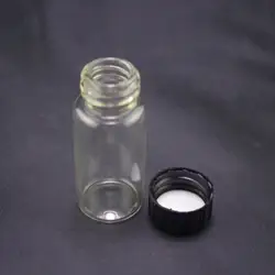 10 мл образец бутылки прозрачный стеклянный винт