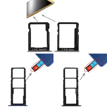 

SIM Card Tray Dual Slot Holder Carrier Container Repair Part for Huawei Honor 6 Plus/ Honor 7A