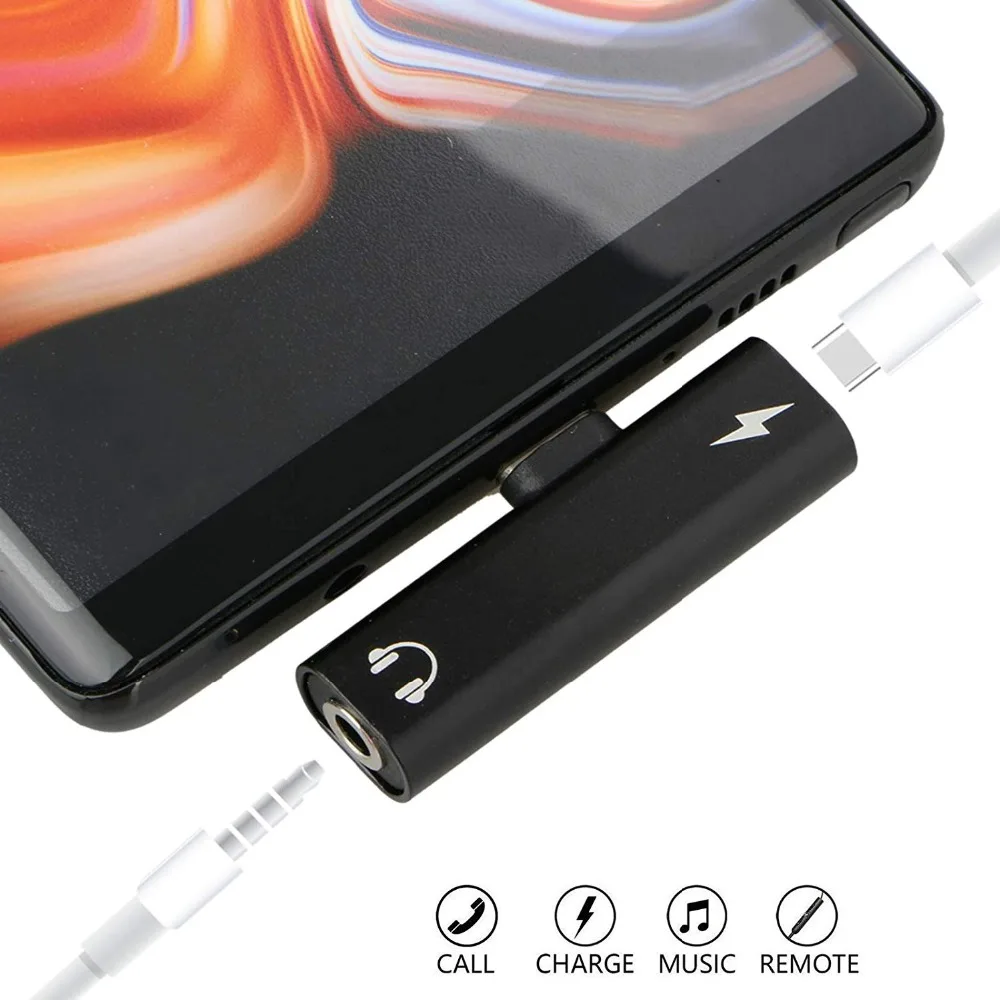 Cherie Carregador usb type C 3,5 мм разъем аудио адаптер для наушников для samsung galaxy s10 s10+ Xiaomi Mi 9 USBC адаптер для зарядки