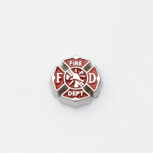 

Fire dept, Floating charm fit floating charm lockets, FC0278,10PCS/LOT
