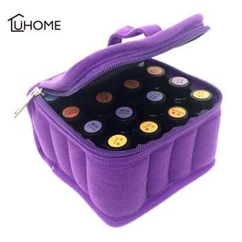 

Essential Oil Case 16 Bottles 5ML 15ML Perfume Oil Essential Oil Box Travel Portable Holder Nail Polish Shockproof Storage Bag