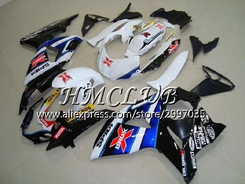 Инъекции для SUZUKI GSXR 1000 2009 2010 2011 2012 35HC. 10 GSX-R1000 K9 цвета: черный, красный, GSXR1000 09, 10, 11, 12, 13, 15 обтекатель - Цвет: No. 8