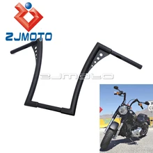 Черный на заказ мотоцикл 1-1/" 16" Rise руль для Harley FLST FXST Sportster XL широкий руль для мотоцикла бар толстый руль
