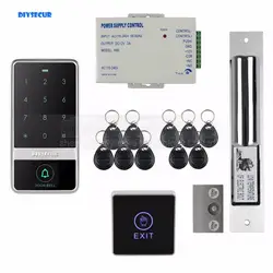 Diysecur 125 кГц RFID считыватель пароль сенсорной клавиатурой аудио домофоны двери Управление доступом безопасности Системы комплект