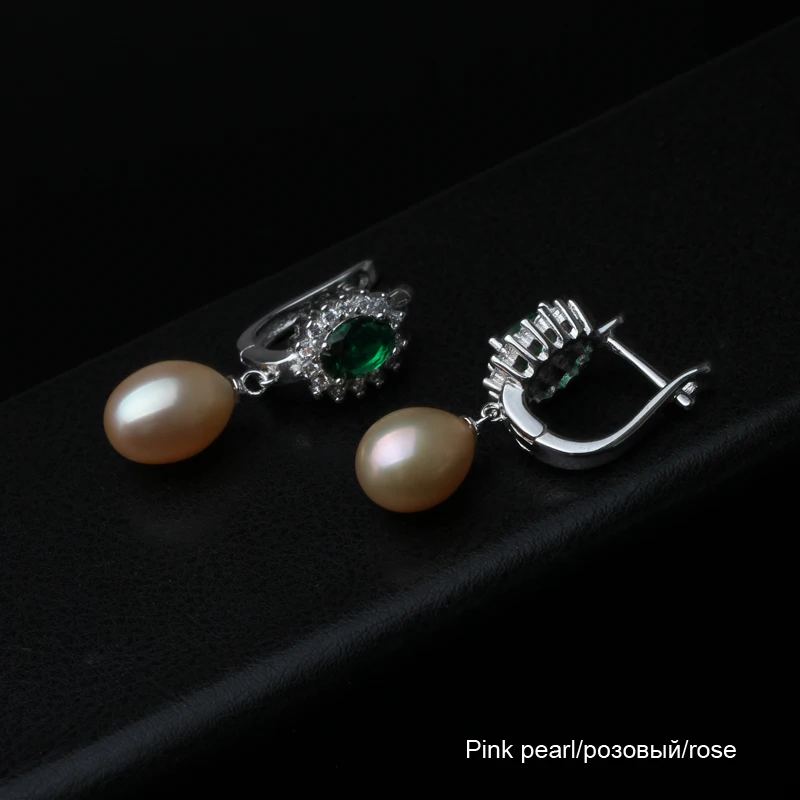 Сережки с культивированным жемчугом для женщин, 925 пробы серебряные серьги ювелирные изделия, Пресноводный натуральный жемчуг клипсы серьги свадебный подарок
