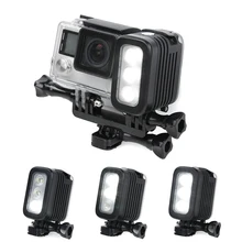 30 Meters Underwater Waterproof Diving LED Gopro LED Light Spot Lamp for GoPro Hero 5 4 3+ 3 2 SJCAM XIAOYi Sport Cameras