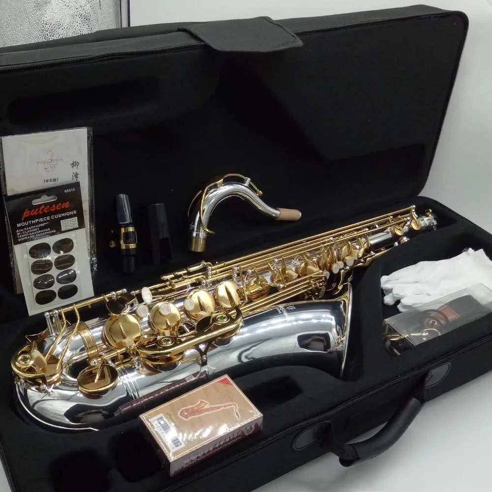 

Brand New YANAGISAWA Tenor Saxophone T-9937 Silvering Professional Tenor Sax Nickel Plated With Case Reeds Neck Mouthpiece