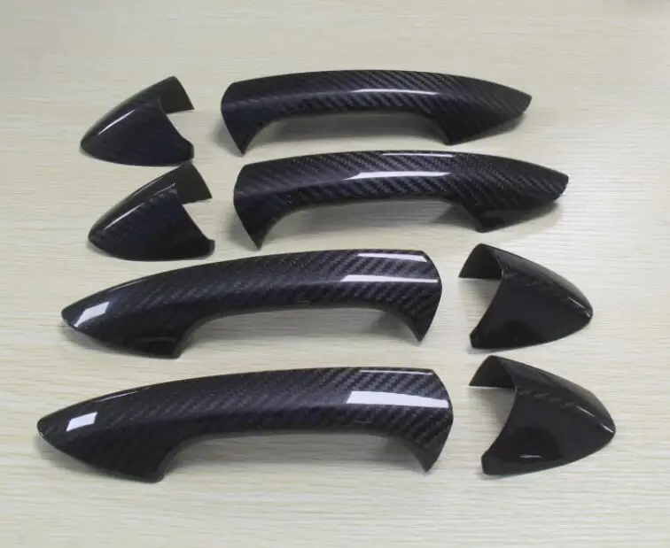 2 versions Carbon Fiber Door Handle Cover For Mercedes Benz W204 C
