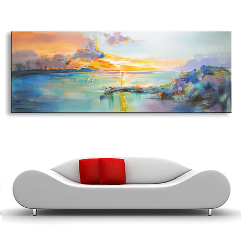 

Painting Hand painted Abstract Modern Wall Painting most beautiful art knife oil painting On Canvas Home Decoration YYS-001