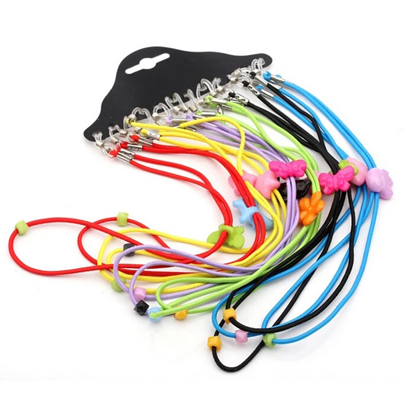 

1pcs Children Cartoon Nylon Cord Eyeglass Holder Sunglass Eyewear Glasses Neck String Strap Random Color