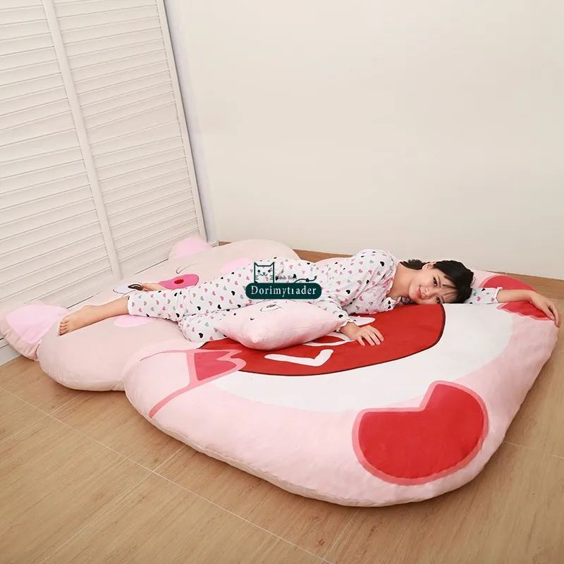 Dorimytrader Cartoon Animal Pig Beanbag Plush Soft Sleeping Bag Bed Carpet Mat Tatami Sofa 2 Size Free Shipping DY60850 (7)