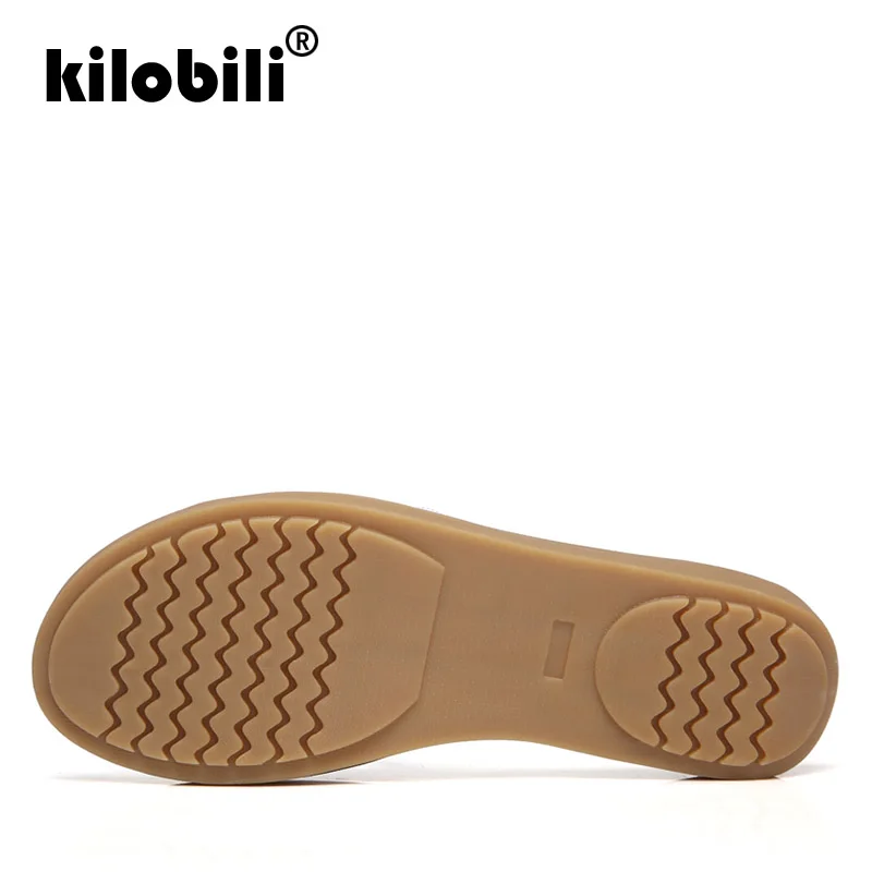 Kilobili/2019 г. летние шлепанцы женские сандалии на плоской подошве пляжная обувь