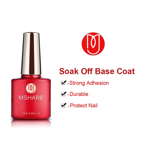 MSHARE праймер для ногтей Грунтовка База Lquid Top Coat подкрепление UV гель для ногтей Matt Топы ногтей Лаки лак без чистке вытереть липкие Слои r07 - Цвет: Base Coat