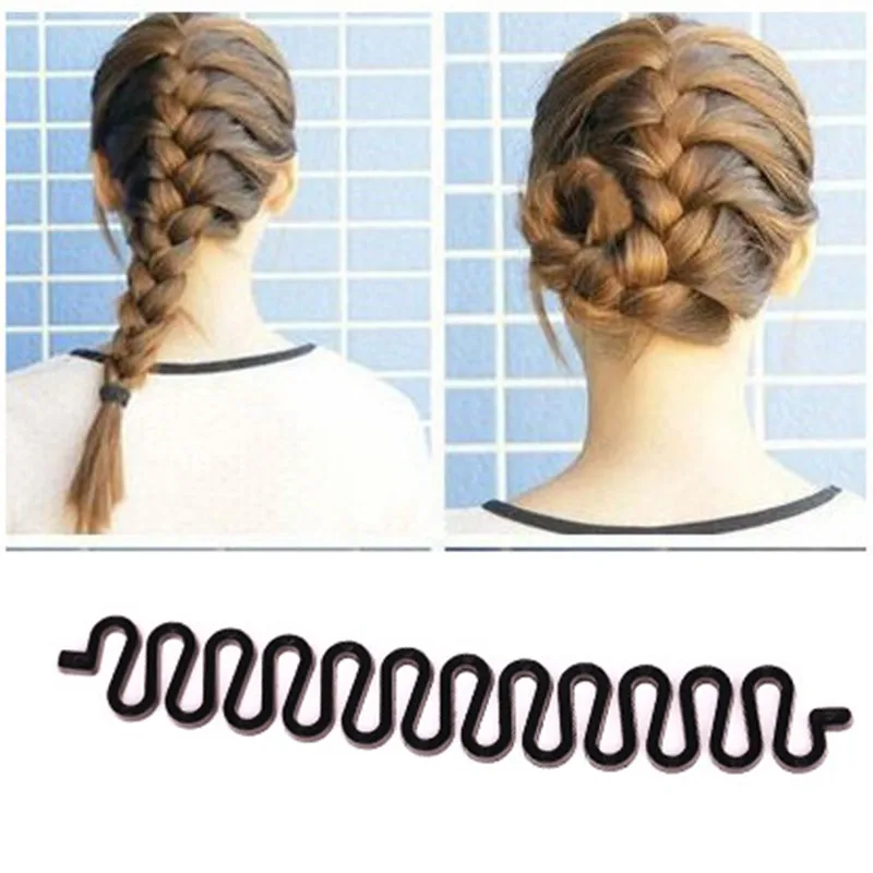PF Hair Braiding Tool Magic Hair Style Scrunchy for Hair Accessories for Women Fish Bone Headwear Fast Maker