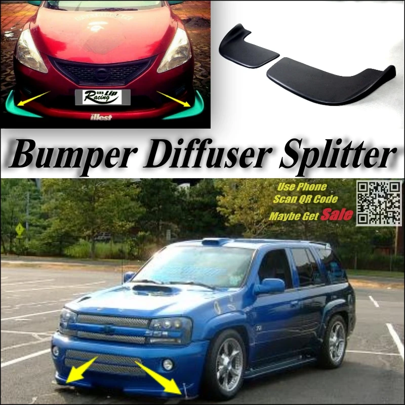 Автомобиль Splitter Диффузор Бампер Canard Lip Для Chevrolet TrailBlazer Настройки боди-Кит/Передний Дефлектор Лоскут Подбородок Fin/Автомобиль уменьшить