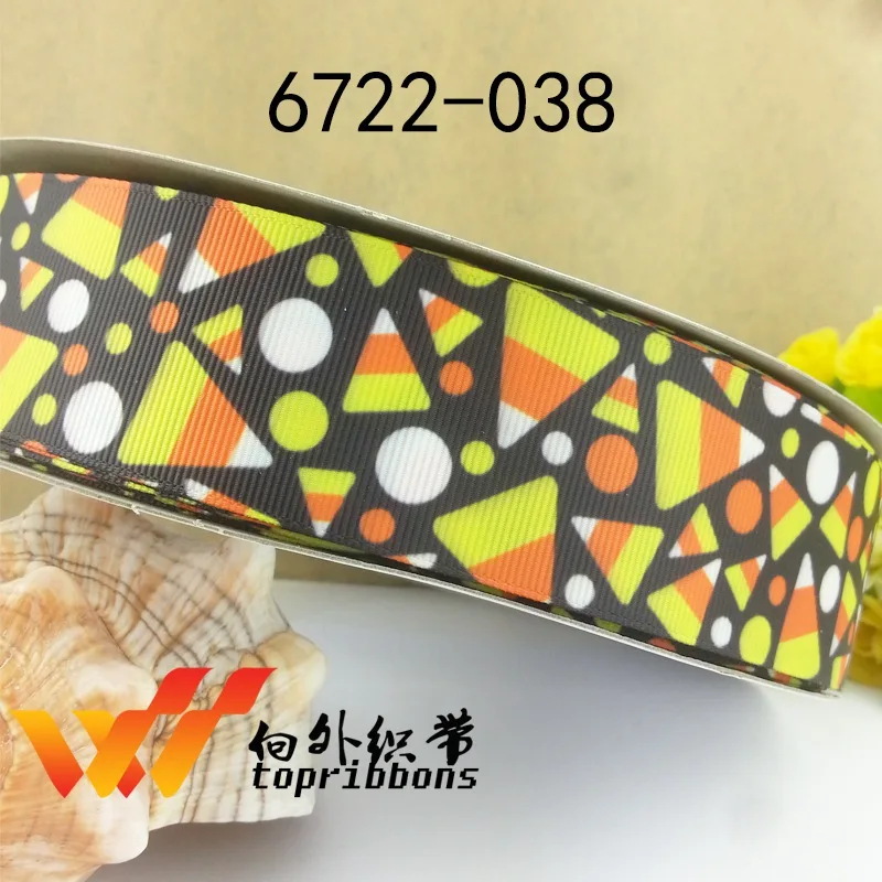 Бесплатная доставка 50 ярдов на размер рандомная печатная grosgrain лента 6717|printed