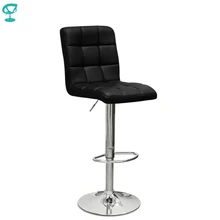 94506 Barneo N-48 эко-кожа кухонный барный стул черный стул с мягким сиденьем на газ-лифте стул высокий стул для барной стойки мебель для кухни кресло для нейл бара в Казахстан по России