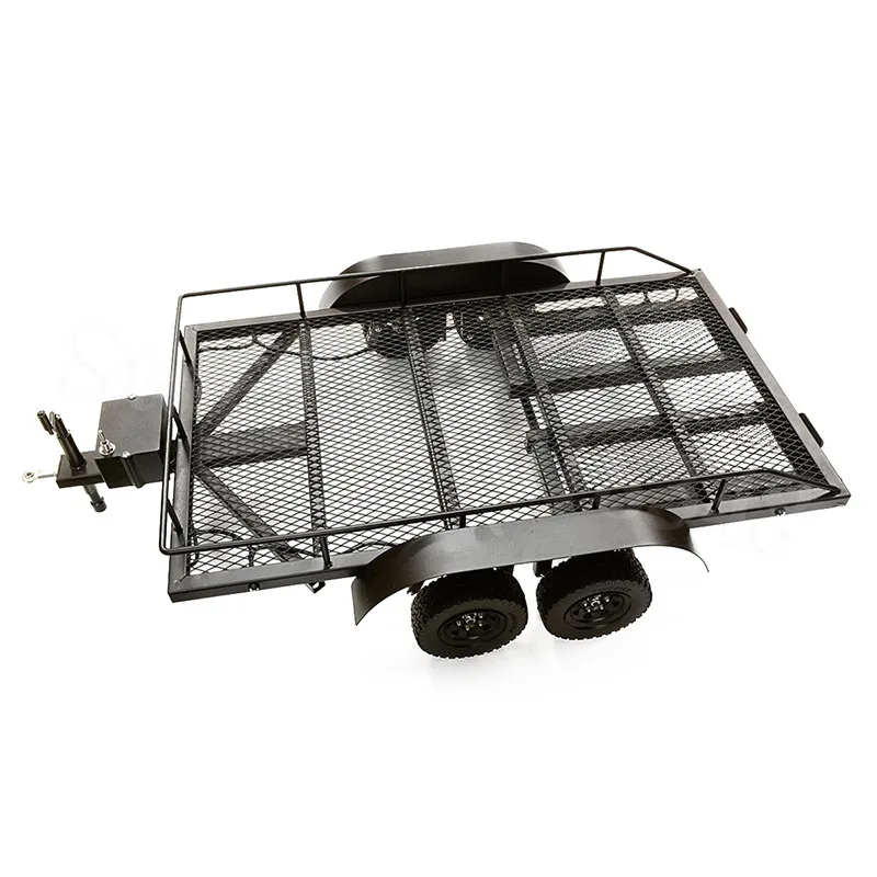 

Metal Big Heavy Duty Truck & Car Trailer Crawler 4wd For 1/8 1/10 RC Cars Rock Crawler Traxxas TRX-4 Axial SCX10 RC4WD D90 CC01