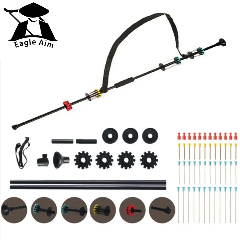 Охота 36 &quotи 48&quot черный BLOWGUN игрушка Blowgun с 48 дартс/. 40 калибр алюминиевая трубка W.
