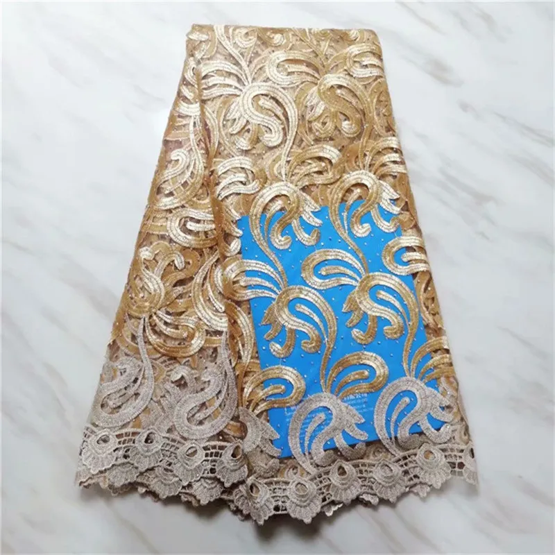 

Hot Sale Nigerian Laces Fabrics 2019 stones High Quality Tulle African Milk Silk Lace Fabric Wedding African French Net Lace