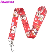 Ransitute R464 Лаки кошки КЛЮЧИ ID карты ТРЕНАЖЕРНЫЙ зал Мобильный телефон ремни USB держатель Бейджа DIY телефон повесить веревку ремешок