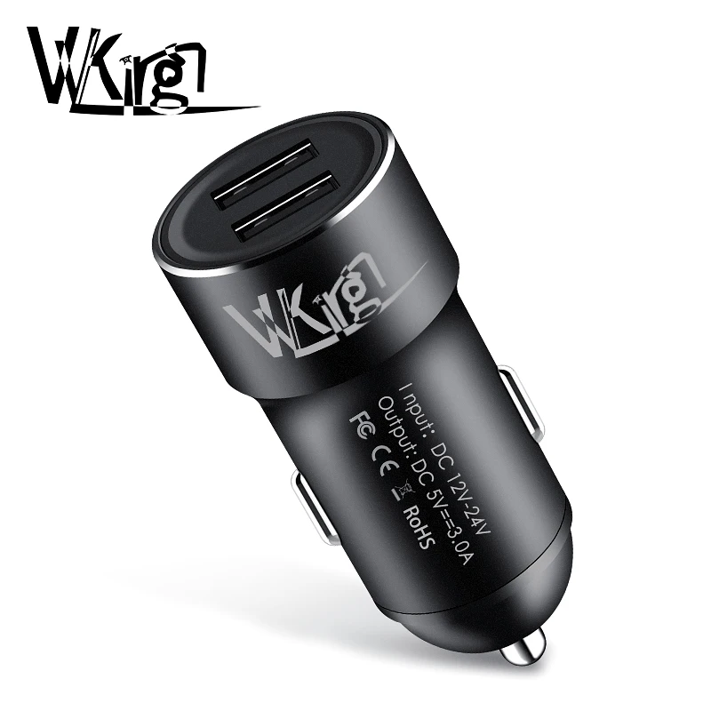 

VVKing Car Charger Dual USB 5V/3.0A Max Phone car Charging For iPhone Xiaomi Samsung Huawei SONY 2 Ports USB Metal Car Charge