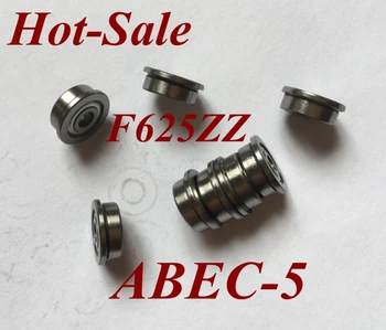 

50Pcs F625ZZ F625Z F625-ZZ 5X16X5 mm Miniature high speed deep groove Ball Bearings Flange Roller flanged bearing