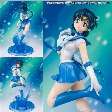 

J.G Chen Figuarts Zero Sailor Moon Sailor Mercury Mizuno Ami 20th Anniversary PVC Action Figure Collectible Model Toy 19CM