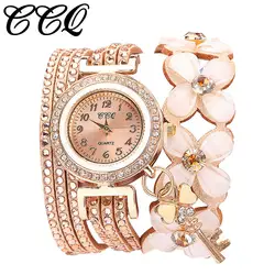 Для женщин часы лучший бренд класса люкс цветы Женева Модные Стильные кварцевые браслет женские часы со стразами Relogio Feminino Luxo