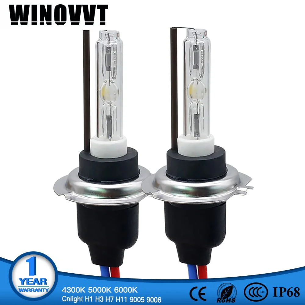 

H7 Xenon AC 55W Xenon Bulb H1 H3 H11 H8 H9 9005 HB3 9006 HB4 cnlight HID 4300k 5000k 6000k HID Lamp For Car Headlight