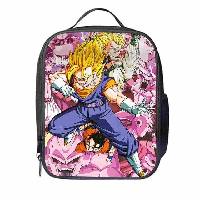 Dragon Ball сумка для ланча с животными, аниме Гоку для женщин и мужчин, подростков, мальчиков и девочек, детский школьный изолированный охладитель, сумка-тоут - Цвет: photo color
