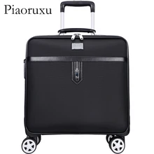 Из искусственной кожи 16/20/22 дюймов Роллинг багажные наборы Spinner Для мужчин чемодан в деловом стиле колеса нести на дорожные сумки