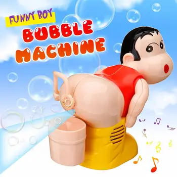 

Fun Toy Bubble Machine Cartoon Automatic Bubble Maker Blower Music Bath Toys Outdoor Kids Child Toys For Baby Christmas Gift